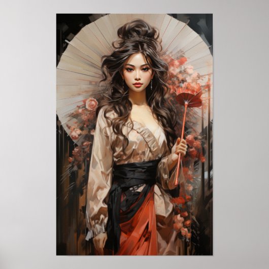 Graceful Essence : Poster de portrait de femme jap (Devant)