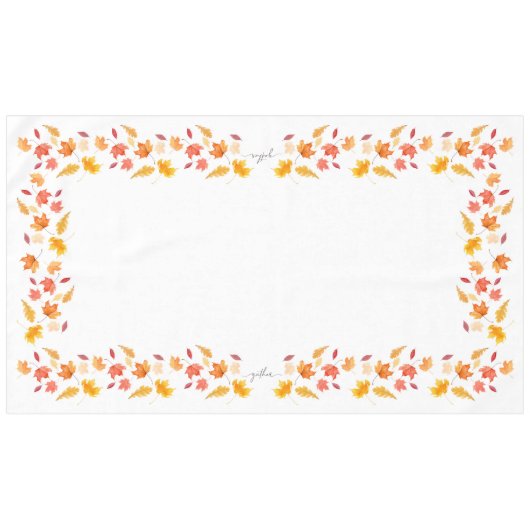 Graceful Fall Feuilles nappe (Devant (Horizontal))