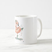 Graceful Flamingo Ballerina in Bloom Koffiemok (Voorkant rechts)