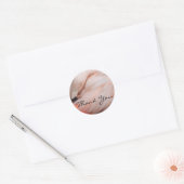 Graceful Flamingo dank u Ronde Sticker (Envelop)