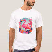 Graceful Flamingo T-shirt (Voorkant)