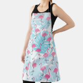 Graceful flamingos and monstera leaves schort (Insitu)