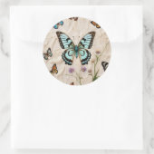 "Graceful Flight" Ronde Sticker (Tas)