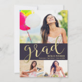 Graceful Glow EDITABLE COLOR Afstuderen Kaart (Voorkant)