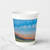 Graceful Glowing Sunset Hills Papieren Bekers (Achterkant)