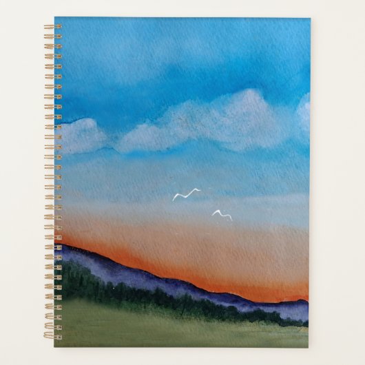 Graceful Glowing Sunset Hills Planner (Voorkant)