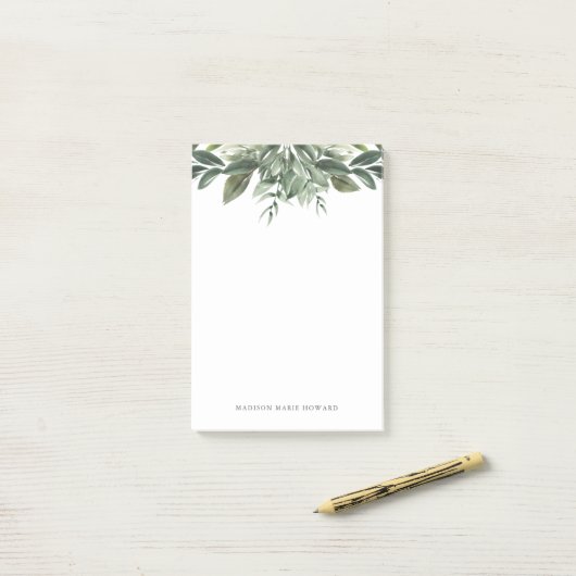 Graceful Greenery Post-it® Notes (Op bureau)