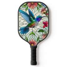 Graceful Hummingbird met Glas in lood Effect