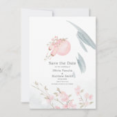 Graceful Japans Boat in Moonlight Save The Date (Voorkant)