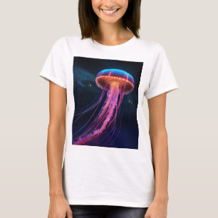 Graceful Jellyfish T-Shirt Duik in Oceanische stij
