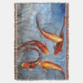 Graceful Koi I Deken (Voorkant Verticaal)