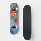 Graceful Koi II Skateboard (Voorkant)