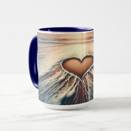 "Graceful Love" Coffee Mok (panoramisch landschap) (Voorkant links)