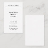 Graceful minimalist Professional Vertical Modern Visitekaartje (Voorkant / Achterkant)
