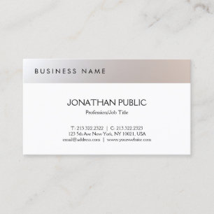 Graceful minimalistische, moderne, eenvoudige prof visitekaartje
