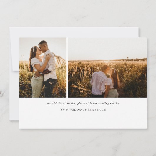 Graceful Modern Calligraphy Full Photo Save The Date (Achterkant)