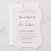 Graceful Palms Wedding Invitation Kaart (Voorkant)