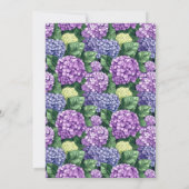 Graceful Purple Floral Invitation (Dos)