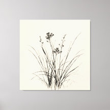 Graceful Reeds schets: gedetailleerde potloodteken