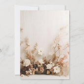 Graceful Romance Wedding Invitation Kaart (Achterkant)