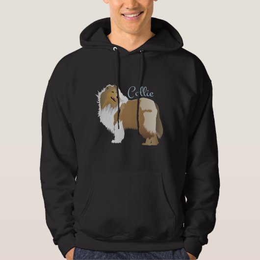 Graceful Rough Collie Hoodie (Voorkant)