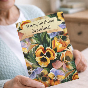 Graceful stijlvolle prachtige pansies personaliser