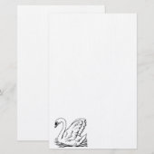 Graceful Swan Briefpapier (Voorkant / Achterkant)
