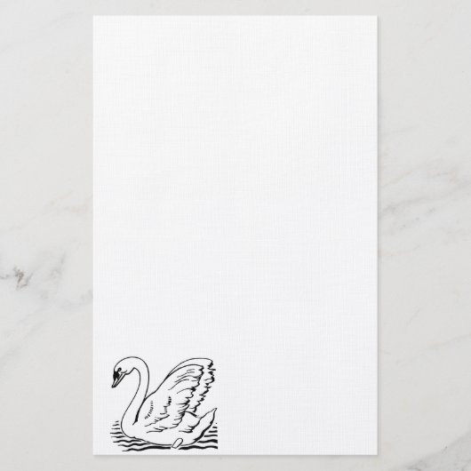 Graceful Swan Briefpapier (Voorkant)