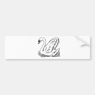 Graceful Swan Bumpersticker