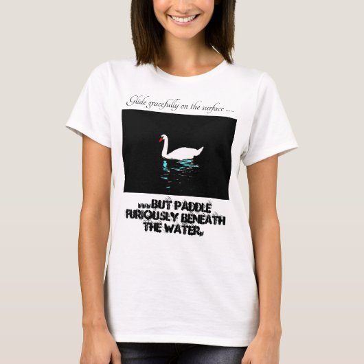 Graceful Swan T-shirt (Voorkant)