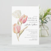 Graceful Tulips Invitation de la douche nuptiale (Debout devant)
