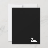 Graceful White Swan Invitation Invite Party Kaart (Voorkant)