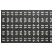 Graceful White Swan Patterned tissu animal (Yard)
