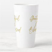 Grâces et bienheureux Tall Latte Mug (Devant)