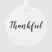 Grâces noir blanc script personnalisé joli Noël (devant)