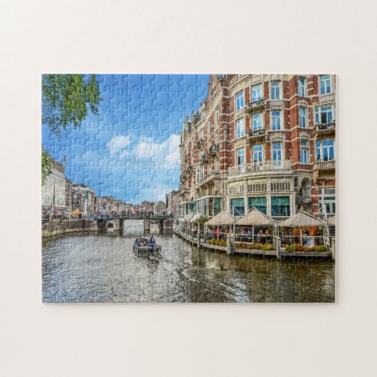 Grachten van Amsterdam. Legpuzzel (Horizontaal)