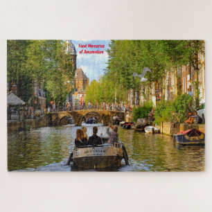 Grachten van Amsterdam. Legpuzzel