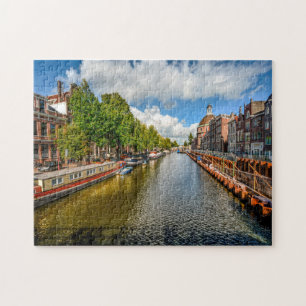 Grachten van Amsterdam. Legpuzzel