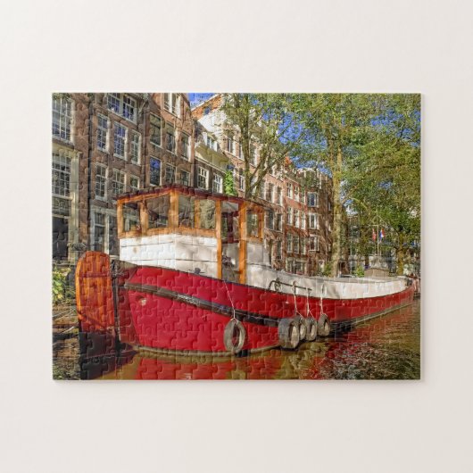 Grachten van Amsterdam. Legpuzzel (Horizontaal)