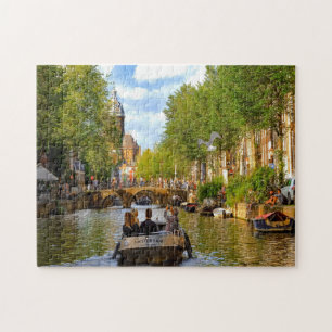 Grachten van Amsterdam. Legpuzzel