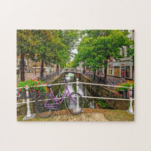 Grachten van Amsterdam. Legpuzzel