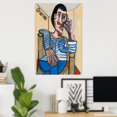 Gracias, Abstract Man op de Telefoon van de Cel, g Poster (Thuiskantoor)