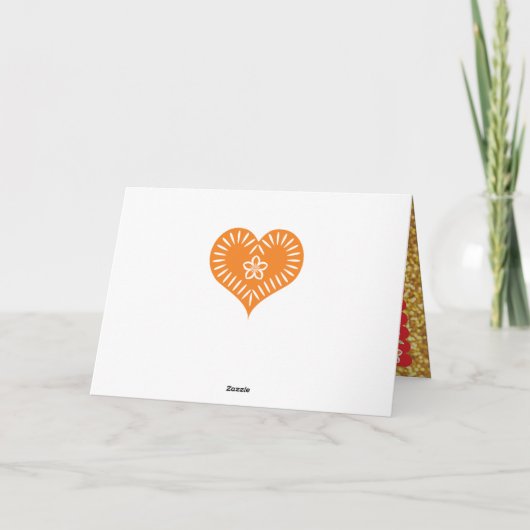 Gracias dankt u nota neemt van kaart Papel Picado (Achterkant)