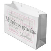 Gracias/ Espagnol Merci sac cadeau (Dos Angle)