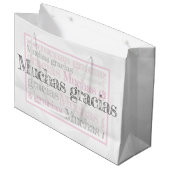 Gracias/ Espagnol Merci sac cadeau (Devant Angle)