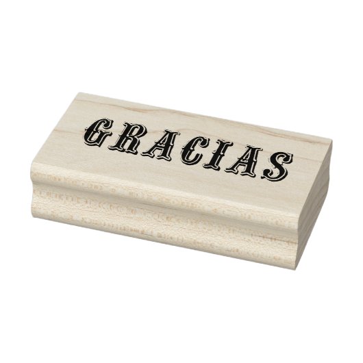 Gracias- houtstempel 	rubberstempel (Stempel)