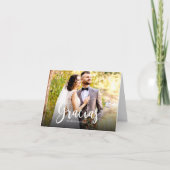 Gracias Photo Élégant Mariage Merci Espagnol (Devant)