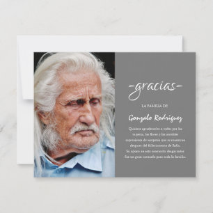 Gracias Simpatia Spaanse sympathie foto Bedankkaart