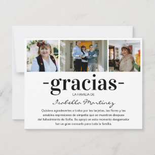 Gracias Simpatia   Spaanse sympathie Foto Collage Bedankkaart