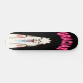 Gracias - Witte hond schoppen Skateboard (Horizontaal)